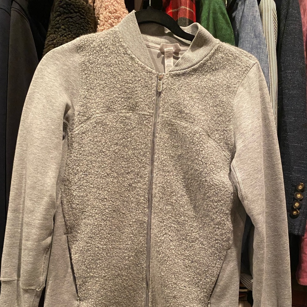 Lululemon Shearling zip front sweatshirt Sz4